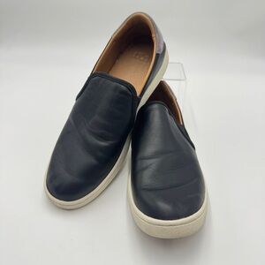 UGG Cas Slip On Shoes Black Full Grain Leather 1132711 Women’s Sz 10